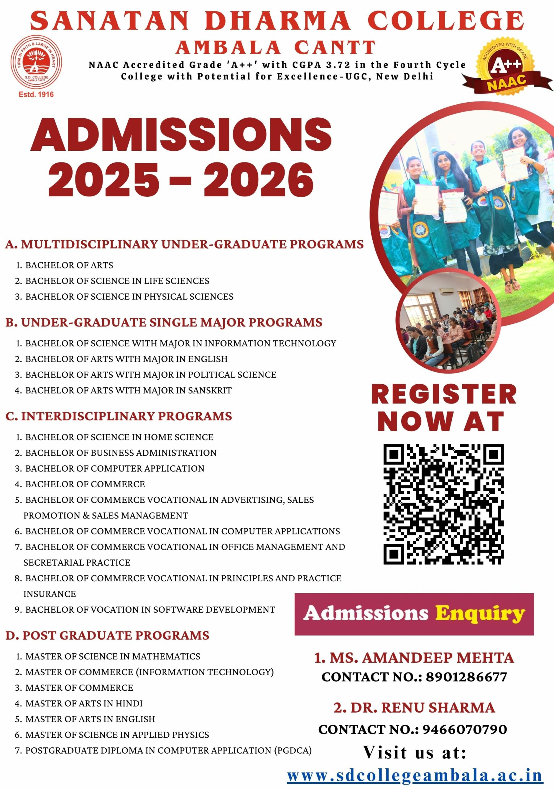 Admissions 2025-26